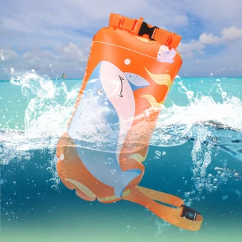 Воздушно-Сухой Мешок Portbale Float Buoy ПВХ Сумка Безопасности Для Водных Видов Спорта с Поясным Ремнем для Плавания в Открытой Воде
