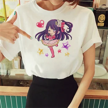 Oshi No Ko Tee женская уличная футболка для девочек забавная дизайнерская одежда