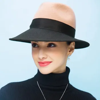 EE 5029 осенне-зимняя новая шерстяная шляпа женский зимний шерстяной цилиндр плюс жесткая английская джазовая шляпа