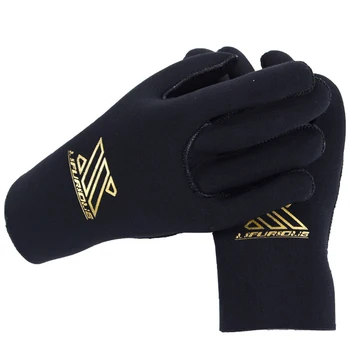 Перчатки для водолазного костюма из неопрена толщиной 3 мм, перчатки для подводной охоты, рыбалки, теплые противоскользящие перчатки для плавания, серфинга, черные перчатки для дайвинга