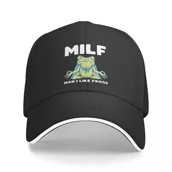 Мужчина, мне нравятся лягушки; Мем-АРТ МИЛФ; Мужская бейсболка с защитой от солнца; бейсболки для дальнобойщиков; шляпа для папы; шляпы для гольфа