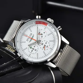 Высококачественные оригинальные брендовые Часы для мужчин, деловых людей, Многофункциональные спортивные наручные часы, кварцевые часы с хронографом с автоматической датой