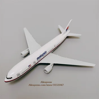 Модель самолета Air Malaysia B777 Airlines из сплава Malaysia Boeing 777 Airways, модель самолета, изготовленного под заказ, детские подарки 16 см