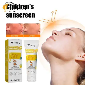 Детский Солнцезащитный Крем SPF50 + Солнцезащитный Лосьон Освежающий Увлажняющий Для Лица И Тела Крем Для Защиты От Ультрафиолета SunCream 40g New