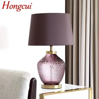 Современная настольная лампа Hongcui Nordic, Модное искусство, Синяя гостиная, спальня, отель, Светодиодная Индивидуальность, Оригинальность, Настольная лампа