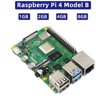 Raspberry Pi 4 Модель B 1 2 4 8 ГБ ОПЕРАТИВНОЙ ПАМЯТИ Broadcom BCM2711Cortex-A72 ARM V8 64-разрядный SoC WiFi BLE 4K P60 Видео Демонстрационная плата Pi 4B Pi4