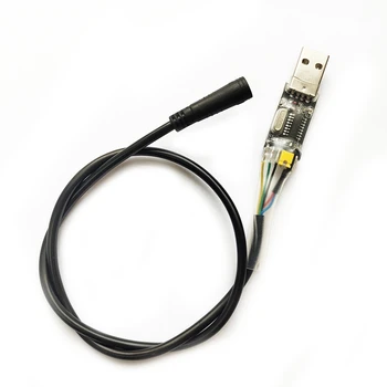 Цельнокроеный USB-Кабель Для Программирования Ebike Для Bafang BBS01 BBS02 BBS03 BBSHD Mid Drive/Center Электрический Велосипедный Мотор Программируемый Кабель