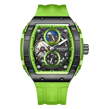Роскошный бренд Mark Fairwhale, Мужские автоматические механические часы, модные часы в механическом стиле, спортивные водонепроницаемые светящиеся Механические часы.