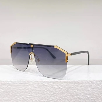 Высококачественные новые модные металлические эллиптические солнцезащитные очки