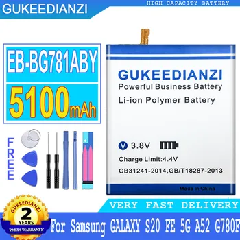 Сменный Аккумулятор GUKEEDIANZI EB-BG781ABY 5100 мАч Для Samsung Galaxy S20 FE 5G SM-G781 A52 G780F SM-A526/DS Batteria