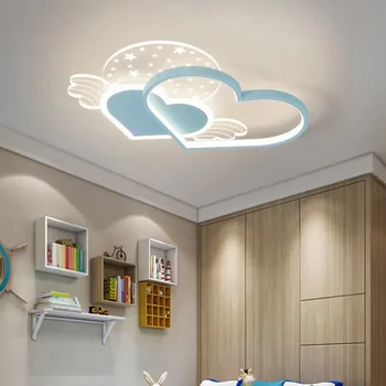 Современный светодиодный потолочный светильник для спальни Love, простой теплый романтический светильник в форме сердца в стиле креативной девочки-подростка для детской комнаты