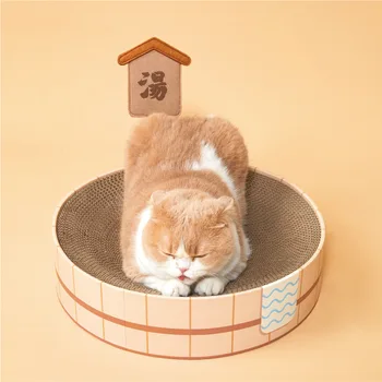 Новая Кошачья кровать в японском стиле, Удобная ванна, бассейн для собак, Корзина для щенков, Таз, Съемный Безопасный коврик для гнезда для котенка, Плюшевая Спальная Шиба