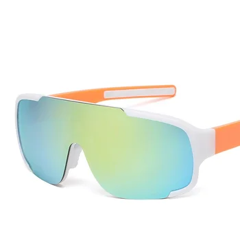 Защитный козырек Маска Солнцезащитные очки Женщины Мужчины Рыбалка Негабаритные Ветрозащитные очки One Peice Очки в большой оправе Оттенки Sport UV400 Gafas