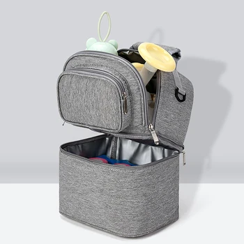 Сумка для мамы складная, большой емкости, легкая портативная складная кроватка, детский рюкзак, женская сумка для мамы, сумка для мамы