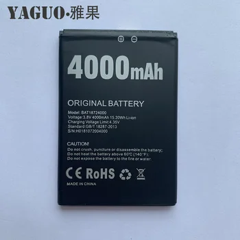 100% Новая оригинальная замена аккумулятора емкостью 4000 мАч для смартфона Doogee X70 BAT18724000