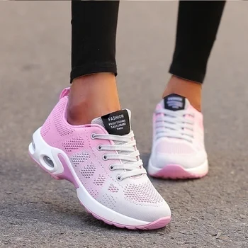 2023 Новые кроссовки, женская спортивная обувь, Повседневная уличная обувь для бега на плоской подошве, Дышащие женские кроссовки на платформе Tenis Feminino