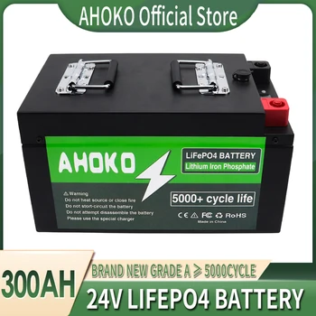 24V 300AH 200AH 100Ah LiFePO4 Литий-железо-фосфатный аккумулятор Встроенный BMS Для Замены Большей части резервного источника домашнего хранения энергии