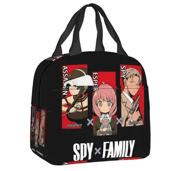 Spy X Family Изолированная сумка для ланча для женщин, портативный термоохладитель для аниме, манги, телефильма, кассовых сборов, школы