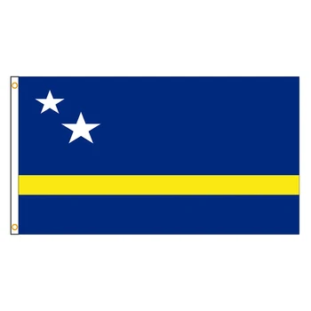 Флаг Кюрасао размером 90x150 см 3x5 футов