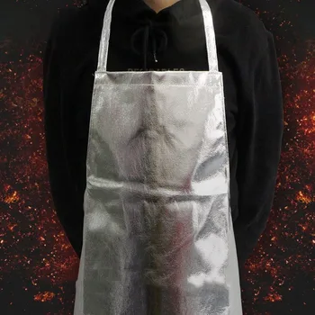 Бытовая Изоляционная одежда на 1000 градусов Противопожарный Фартук из алюминиевой фольги, устойчивый к высоким температурам, перегреву и радиации