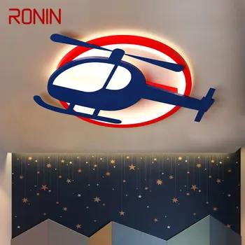 Потолочный светильник RONIN Children's Airplane LED, 3 цвета, Мультяшный светильник для дома, детской спальни, декора детского сада