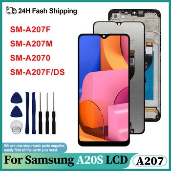 SM-A207F/DS SM-A207F ЖК-дисплей Оригинальный Для Samsung Galaxy A20S A207 ЖК-дисплей С сенсорным экраном Дигитайзер В сборе Замена A20S LCD