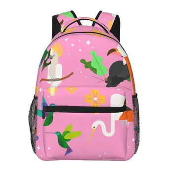 Мужской Женский рюкзак, Экзотическая Тропическая Дикая птица, школьный рюкзак для женщин, мужская модная сумка 2023, Студенческий рюкзак