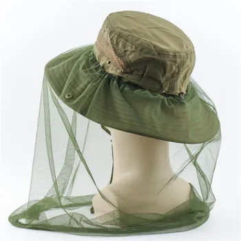 Шляпа с репеллентом от комаров, складная шляпа от комаров, многофункциональная с сеткой на голову, головной убор для пеших прогулок, Кемпинг