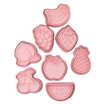 8 пластиковых формочек для печенья серии Fruit Формы для печенья Формы для бисквита