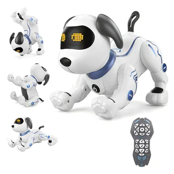 LE NENG TOYS K16A Электронные домашние животные Робот Собака Собака-каскадер Голосовая команда Программируемая сенсорная музыкальная песенка Игрушка в подарок для детей