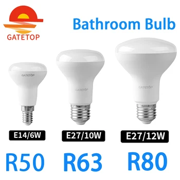 Грибная лампа Factory Direct LED E27 E14 R50 R63 R80 Лампа для ванны 220V 6W 10W 12W Без Стробоскопа Теплый Свет в помещении В соответствии с ERP2.0