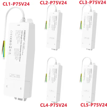 CL1-P75V24 DC 75 Вт 2,4 Г RF Пульт Дистанционного Управления и светодиодный Драйвер 2 в 1 диммер для Одноцветной/Двойной белой/RGB/RGBW/RGBCCT светодиодной Ленты