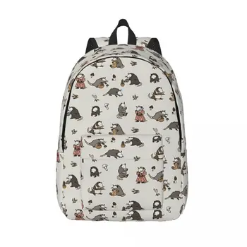 Cottagecore Opossums Женские Маленькие рюкзаки Сумка для книг Водонепроницаемая сумка через плечо Портативный рюкзак для путешествий Студенческие школьные сумки