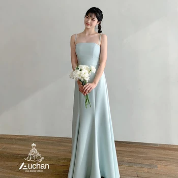 Вечернее платье Auchan Spaghetti Dubai без рукавов длиной до пола, летнее элегантное платье для вечеринки, Новый женский костюм 2023