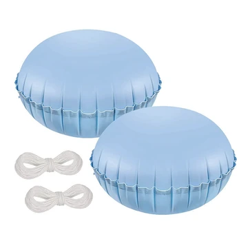 2 упаковки подушек для бассейна, воздушная подушка для покрытия бассейна 4 X 4 фута толщиной 0,3 мм для наземного бассейна