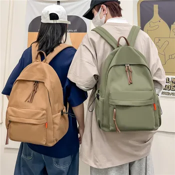 Модные рюкзаки для женщин и мужчин Большой компьютерный рюкзак унисекс Корейский холщовый рюкзак для ноутбука Спортивная студенческая сумка Школьный ранец