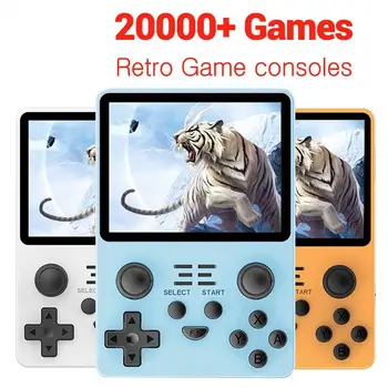 2023 Новая игровая консоль в стиле ретро Rgb20S с открытым исходным кодом, портативная игровая консоль с 3,5-дюймовым IPS-экраном и более чем 20000 играми по неожиданной цене