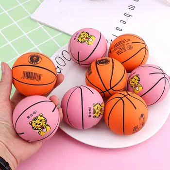 6-Сантиметровое мини-резиновое декомпрессионное отверстие для баскетбола, высокоэластичная полая креативная игрушка для баскетбола с кончиком пальца, высокоэластичная маленькая игрушка