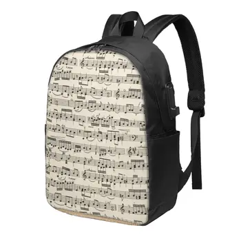 Школьный рюкзак для нот большой емкости, ноутбук, модный Водонепроницаемый Регулируемый спортивный рюкзак для путешествий