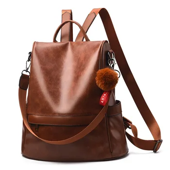 Женские рюкзаки из 100% натуральной кожи, новинка 2023 года, мягкий кожаный рюкзак большой емкости, уличный рюкзак для отдыха