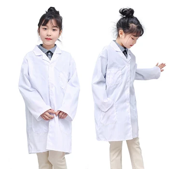 Пальто с профессиональным опытом доктора, помогающее детям выучить доктора, пальто для косплея для детей, детская одежда для косплея