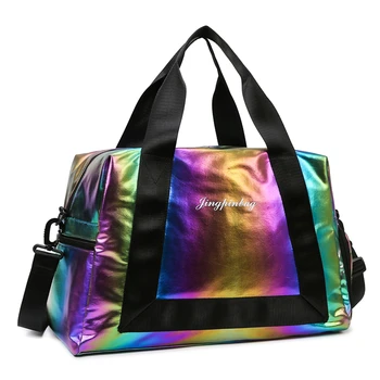 Женская дорожная сумка большой емкости, модная повседневная спортивная сумка для сушки и увлажнения, женская водонепроницаемая нейлоновая сумка-мессенджер, портативная сумка-тоут