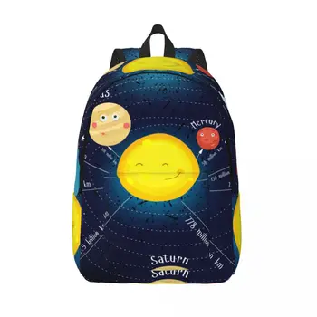 Рюкзак для ноутбука Уникальный Мультфильм Солнечная Система Школьная сумка Прочный Студенческий Рюкзак Для мальчиков и девочек Дорожная сумка