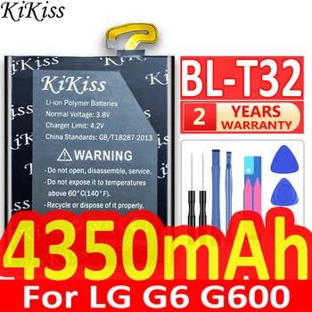 KiKiss 4350 мАч Литий-Полимерная Аккумуляторная Батарея BL-T32 Для LG G6 G600 H872 VS988 LS993 US997 Батареи Мобильных Телефонов BL T32