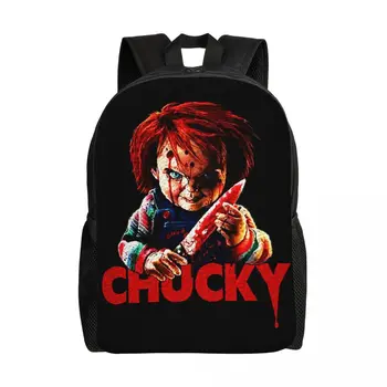 Рюкзак Chucky Killer Horror на Хэллоуин, детская игра, кино, школа, колледж, дорожные сумки, Мужская и женская сумка для книг, подходит для 15-дюймового ноутбука