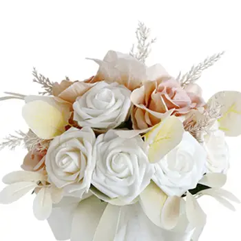 Центральный элемент букета невесты Элегантные искусственные цветы размером 22 см x 30 см, украшение для годовщины свадьбы, свадебного душа, церемонии бракосочетания