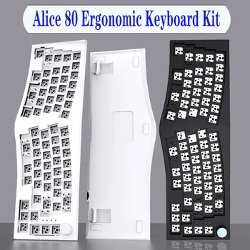 Механическая Клавиатура FEKER Alice 80 Эргономика RGB Подсветка На Южную Или Северную Сторону Горячая Замена Трехрежимной Ручки Переключения Keycap Kit