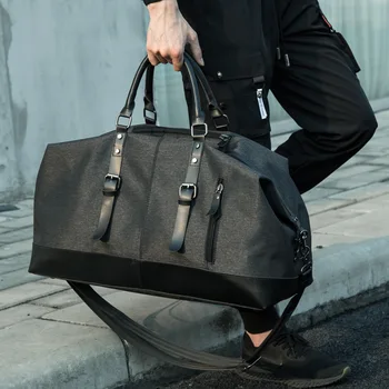 Мужская дорожная сумка-тоут в стиле ретро 2023 года, модный тренд, мужская сумка для багажа большой емкости на короткие расстояния, наплечная сумка для мужчин
