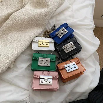 Женские квадратные сумки Super Mini, кошельки и сумочки, роскошная коробочка для губной помады, женские сумки через плечо из искусственной кожи = В тренде