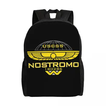 Рюкзак для ноутбука с логотипом Nostromo Weyland, женский, мужской, базовый рюкзак для колледжа, школьная сумка для студентов